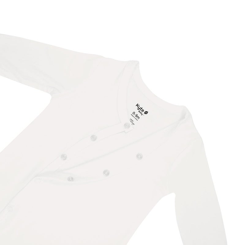 KYTE BABY Bundlers, Unisex Baby Sleeper Gowns, Rayon Made From Bamboo Material (3-6 Months, Cloud) - Image 4